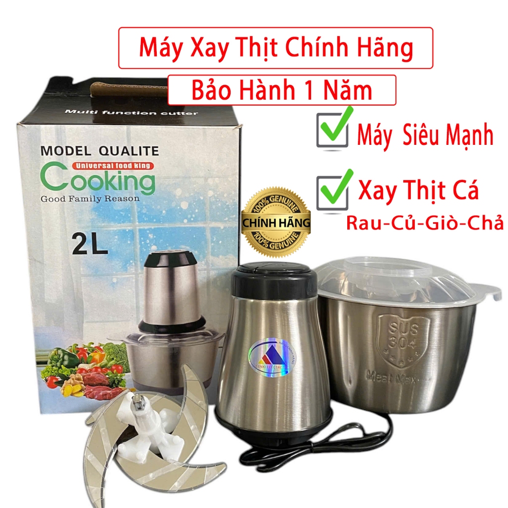 [ Chính Hãng ] Máy Xay Thịt - Cối xay thịt inox xay giò chả - Máy Xay ...