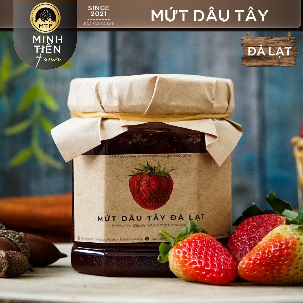 Mứt dâu tây, dâu tằm - Minh Tiến Farm - Đặc sản Đà Lạt