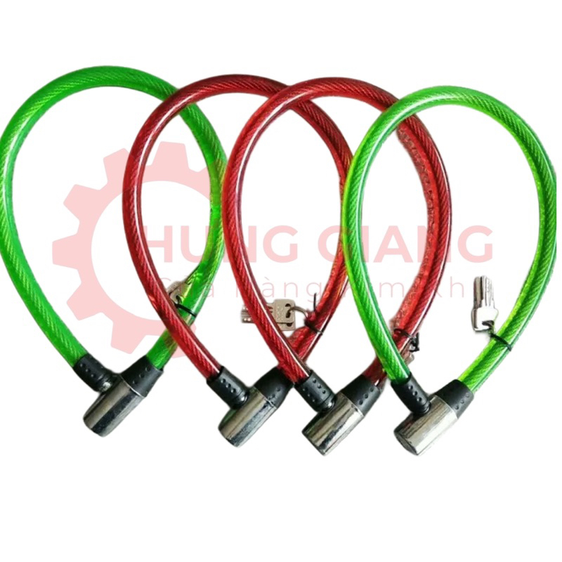 [KÈM 2 CHÌA] Khoá Dây Cáp Chống Trộm, Chống Cắt Xe Máy, Xe Đạp, Nhà Cửa