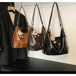 Túi Xách Nữ, Balo Nữ, Túi Đeo Chéo Size 37cm Đựng Vừa Lap, A4 Da Pu Mềm Mịn Đi Làm, Chơi (không kèm chaảm)- 091