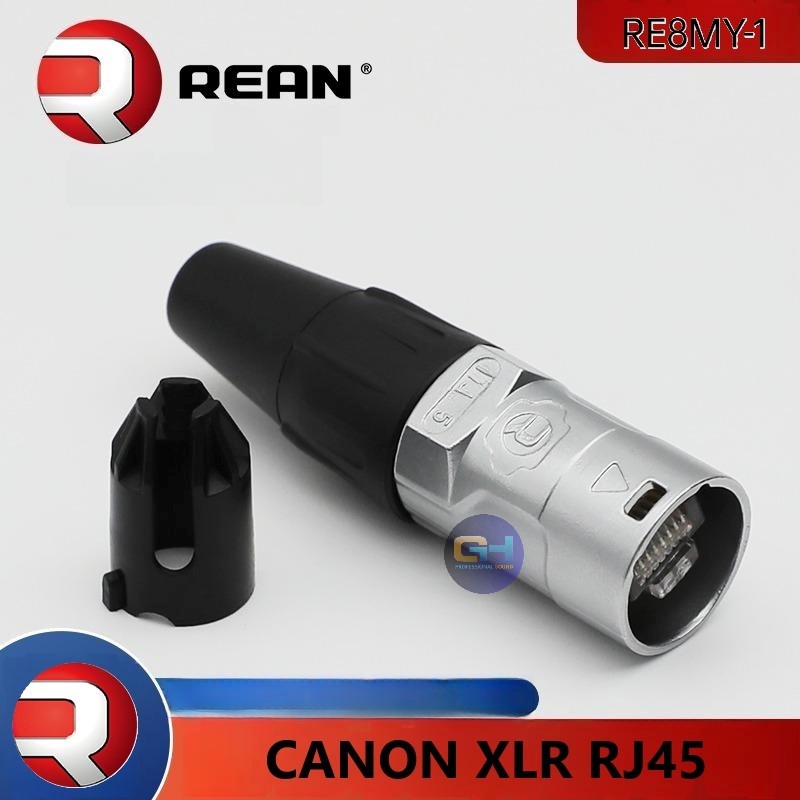 Jack rắc Canon Mạng, XLR Mạng RJ45 chính hãng REAN RE8MY-1. ( Giá 1 Cái ...