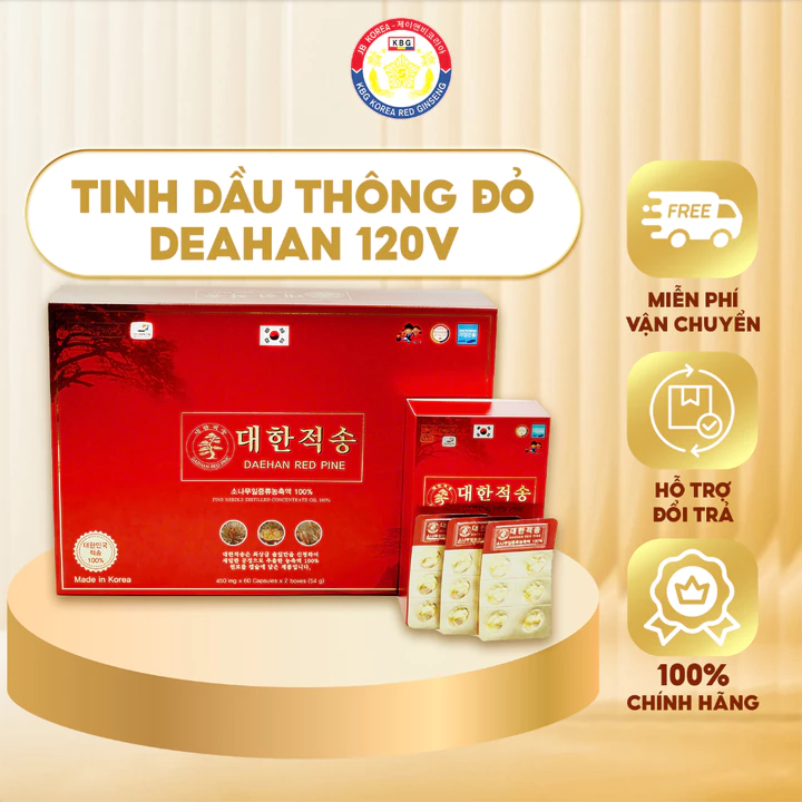 TINH DẦU THÔNG ĐỎ DEAHAN 120V