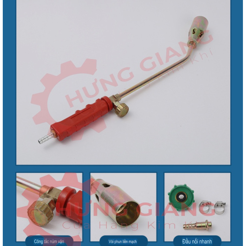 Khò Gas Công Nghiệp thui trâu,bò, lợn dùng cho bình gas 12kg