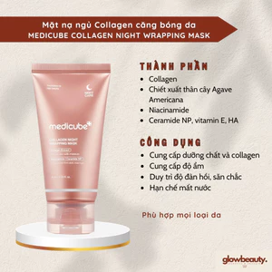 Mặt nạ ngủ 75ml Collagen căng bóng da Medicube COLLAGEN NIGHT WRAPPING MASK