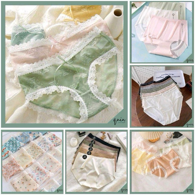 [Xả tồn kho-Không chọn màu] Quần Lót Nữ Chất Lượng, Mềm Mịn Thiết Kế Đa Dạng, Đáy Kháng Khuẩn ( màu ngẫu nhiên)