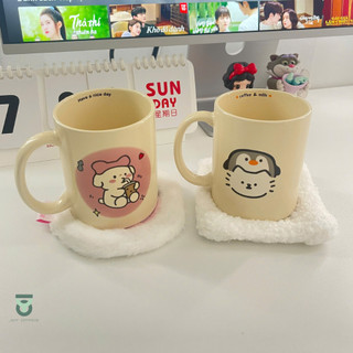 Tấm Lót Ly Bông Mềm Mại, Dễ Thương, Trang trí bàn học_Joy Office