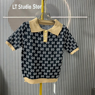 Áo len nữ cổ đức gc siêu sang cộc tay cổ bẻ, len dệt kim mặc được bốn mùa free size mã 912