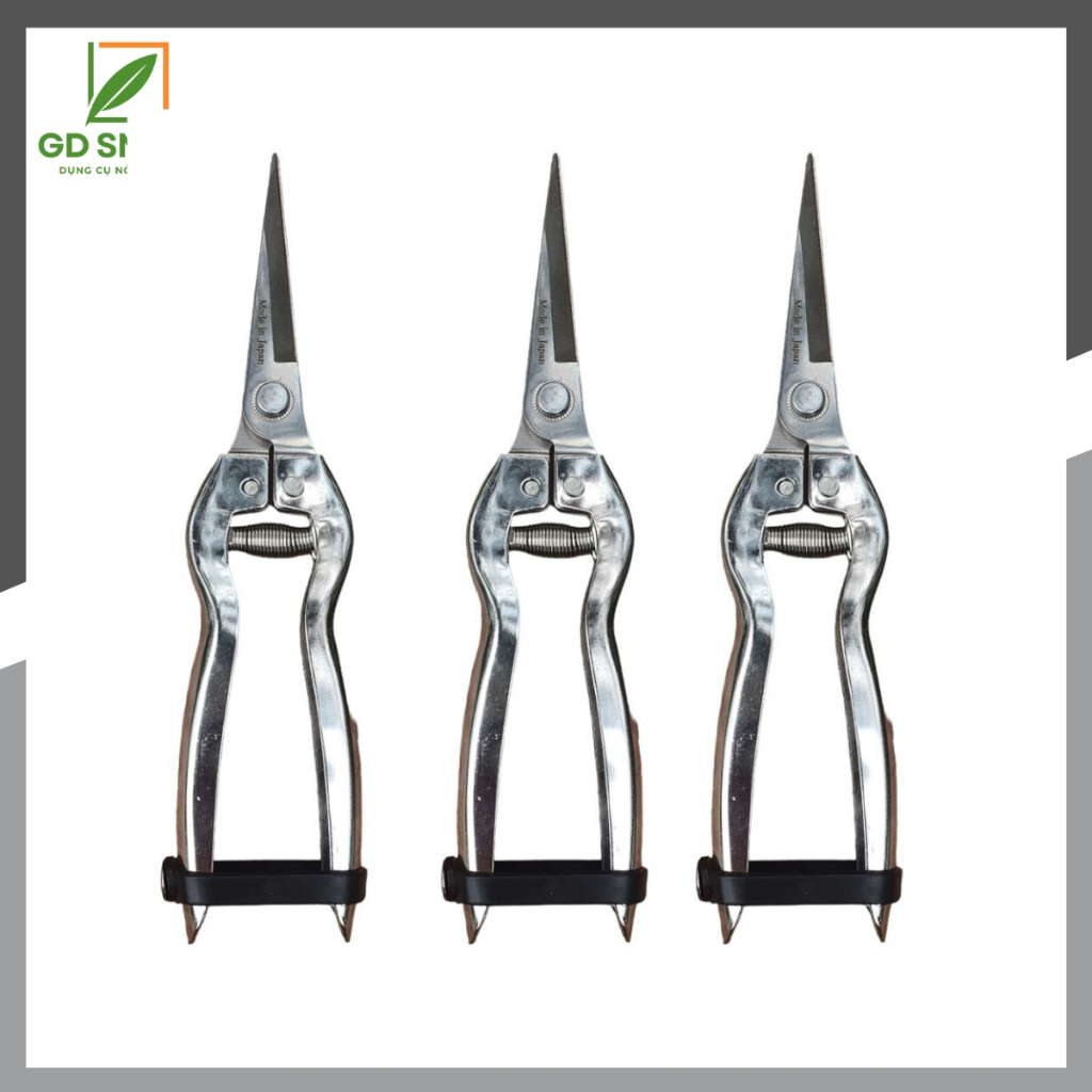 Kéo Tỉa Thép Trắng Tỉa Cành Cây Cành Non Lá Chồi Cây Cảnh Bonsai - Dụng Cụ Nông Nghiệp GD Smart