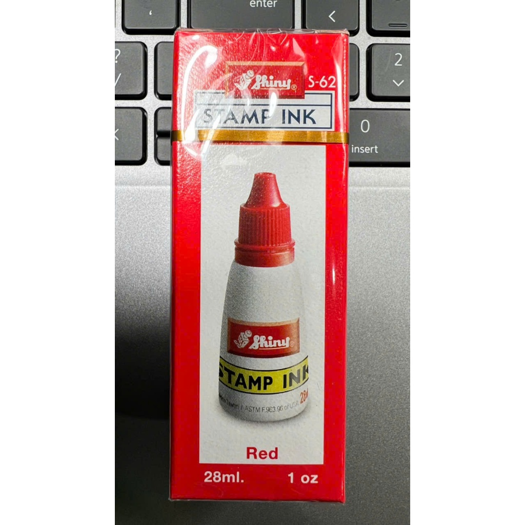 Mực châm thêm, thay vào khay mực, tampon con dấu đóng mộc SHINNY chính hãng 28ml.