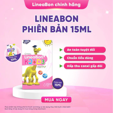 LineaBon vitamin D3 K2 15ml - Vitamin tăng chiều cao cho bé chính hãng