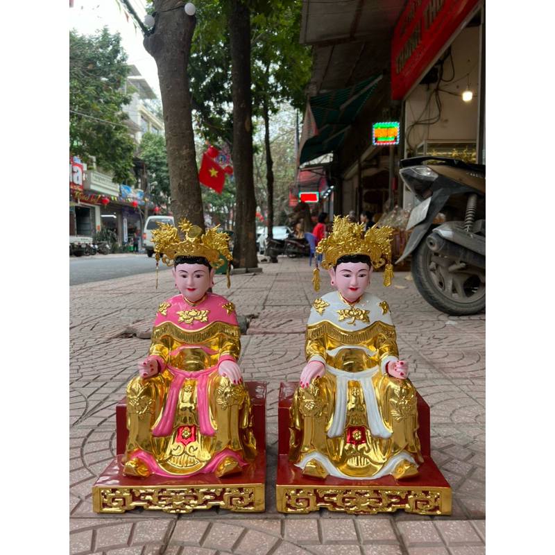 Tượng phật cô Bơ ngồi song thất gỗ mít