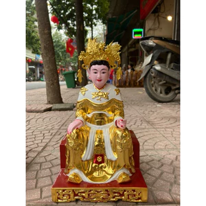 Tượng phật cô Bơ ngồi song thất gỗ mít