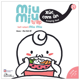 Sách Ehon Kĩ Năng Sống Miu Miu Tự Lập Phần 1 - Song ngữ Anh - Việt (1-6 tuổi - 8 cuốn lẻ tùy chọn)