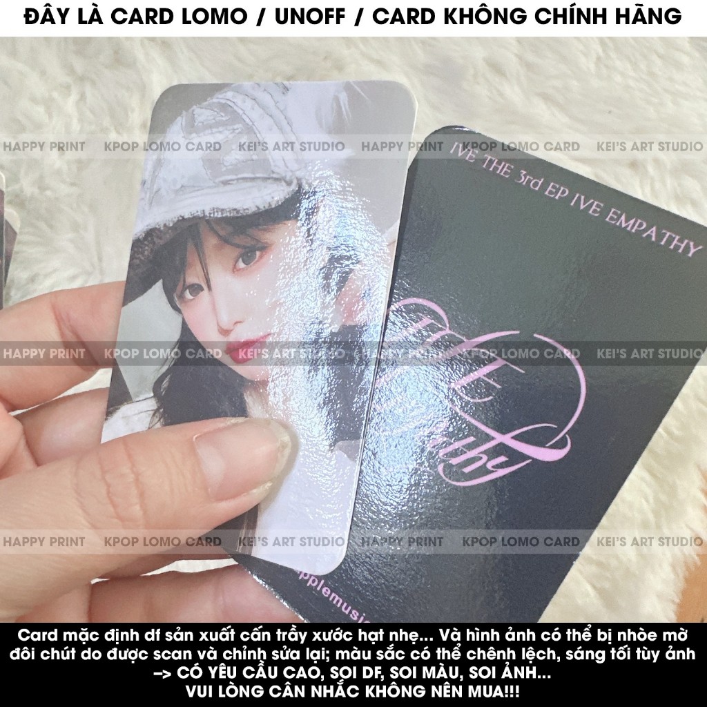[CARD LOMO  MUA 3 TẶNG 1] Wonyoung Empathy - IVE album thứ 3, photocard, ảnh, photo, card, wony, won, wy, thẻ ảnh thần t