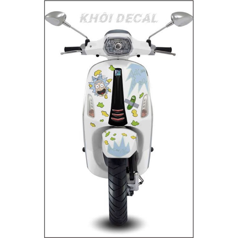 Tem Vespa print siêu đẹp
