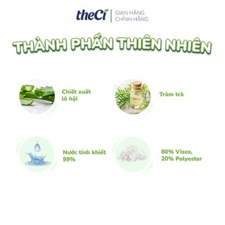 KHĂN ƯỚT DƯỠNG ẨM THECI 80 TỜ BABY WET WIPES