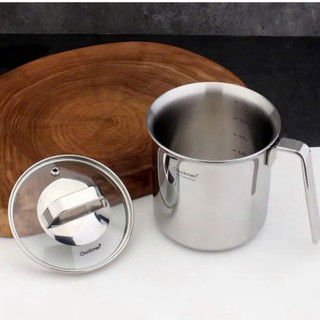 Ca Inox 1L Có Nắp Chockmen, Ca Nấu Mì Ca Pha Trà Chockmen CKM206