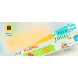 KLONG - Sổ Caro size A5 - Sổ Lò xo kép bìa màu 120 / 200 trang 70gsm - 100gsm Ô vuông 5mm 6mm; MS: 300 - 535 - 592 - 593