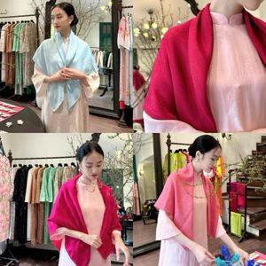 KHĂN CHOÀNG NỮ LỤA GẤM KHOÁC ÁO DÀI KÍCH THƯỚC 70*70,90*90,120*120,60*90.ĐỦ MÀU NHIỀU SIZE
