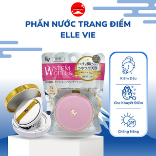 Phấn Nước Trang Điểm Kiềm Dầu Elle Vie Tế Bào Gốc W UV SPF30 Che Khuyết Điểm Chống Nắng Dưỡng Ẩm 15g