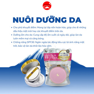 Phấn Nước Trang Điểm Kiềm Dầu Elle Vie Tế Bào Gốc W UV SPF30 Che Khuyết Điểm Chống Nắng Dưỡng Ẩm 15g