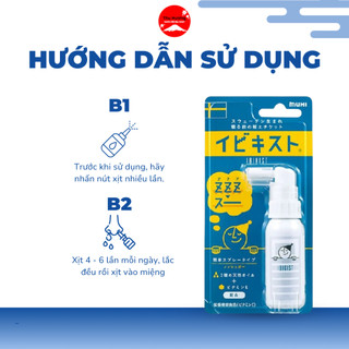 Xịt Họng Giảm Ngủ Ngáy Muhi Nhật Bản Ngủ Ngon Giúp Hơi Thở Tươi Mới 25g