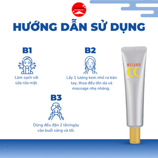 Kem Dưỡng CC Melano Moisture Cream Làm Sáng Da Mờ Vết Thâm Nám Giảm Thâm Mụn 23g