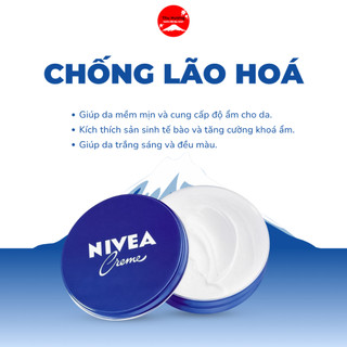 Kem Dưỡng Nivea Cream Cấp Ẩm Chống Lão Hoá Giúp Da Trắng Sáng Đều Màu 59g
