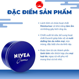 Kem Dưỡng Nivea Cream Cấp Ẩm Chống Lão Hoá Giúp Da Trắng Sáng Đều Màu 59g