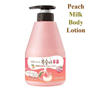 Sữa tắm và dưỡng thể sữa đào Kwailnara peach milk body 560g giúp dưỡng trắng,sáng da,sạch tế bàochết