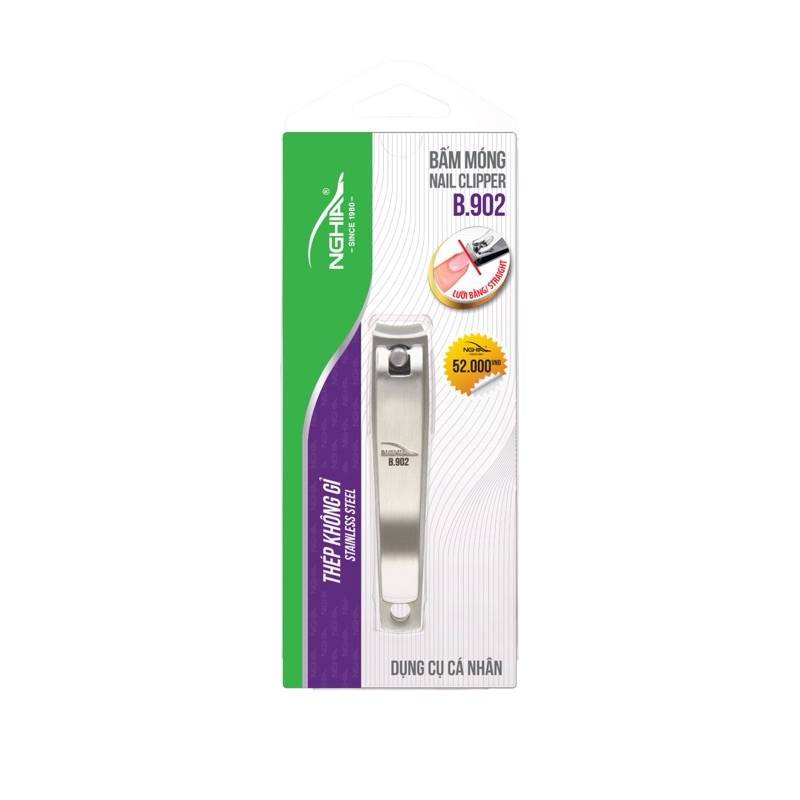 Bấm móng tay Kềm Nghĩa thép không gỉ lưỡi bằng loại to B.901