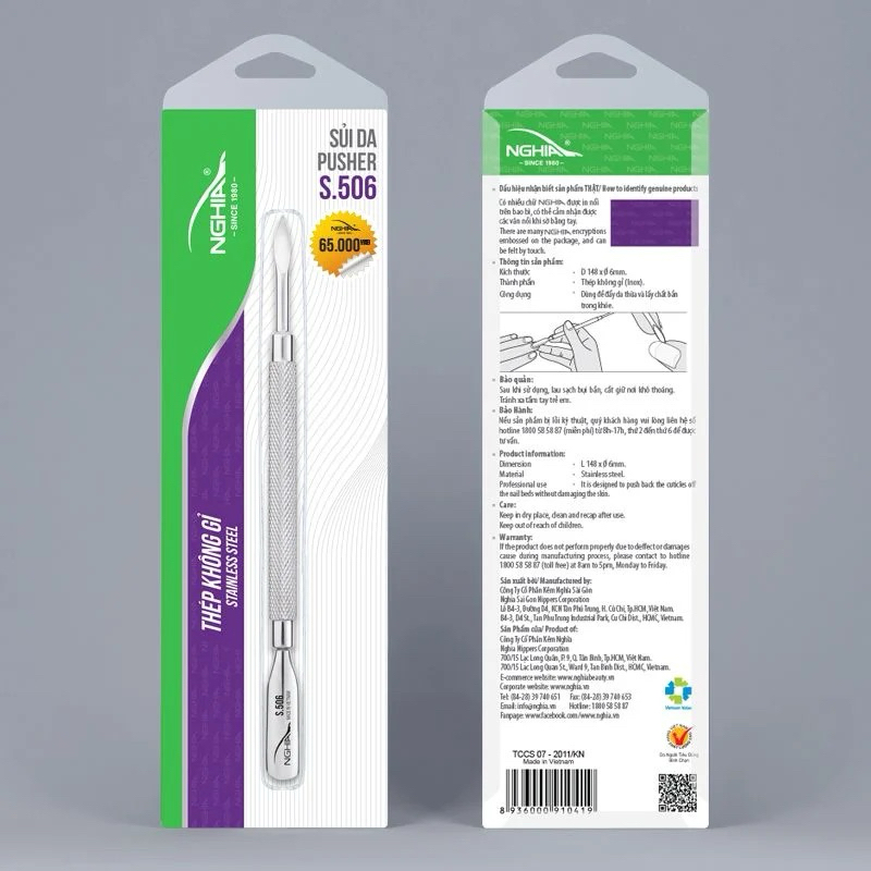 Sủi da Kềm Nghĩa S.506. Sp được làm bằng hợp kim cao cấp siêu bền.