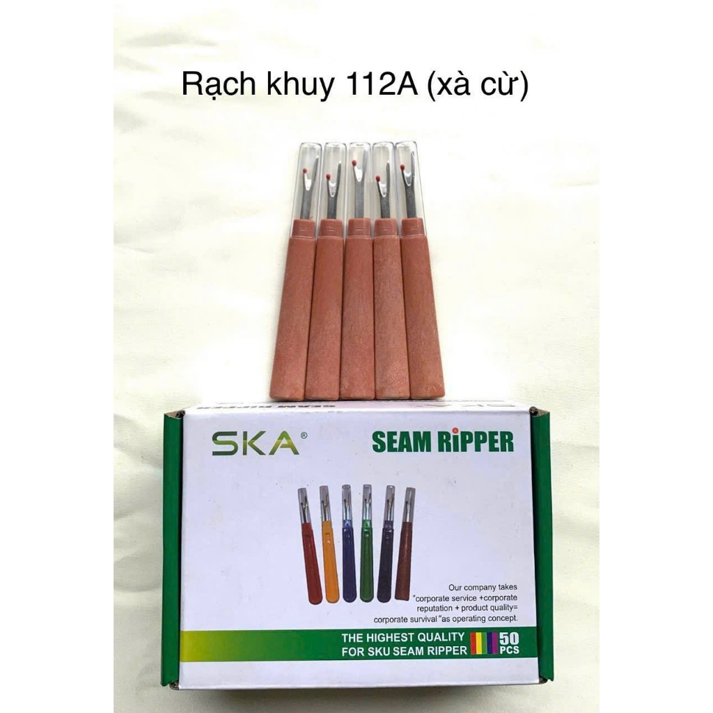 Cây Tháo Chỉ Rọc Khuy Xà Cừ – Dụng Cụ Rạch Khuyết May Vá (Mua 2 Tặng 1 Cây Nhỏ)