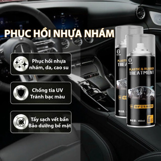 Dung Dịch Phục Hồi Nhựa Nhám Ô Tô Xe Máy, Vệ Sinh Nội Thất, Dưỡng & Đánh Bóng Nhựa Đen Bị Bạc Màu