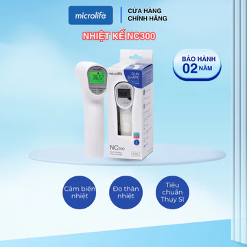 Nhiệt kế hồng ngoại đo trán MICROLIFE NC300 công nghệ cảm biến nhiệt hồng ngoại mới nhất