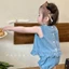 hàng quảng châu- Set ba lỗ bò cover Hàn Quốc hàng quảng châu gồm quần + áo cho bé gái 5-13kg
