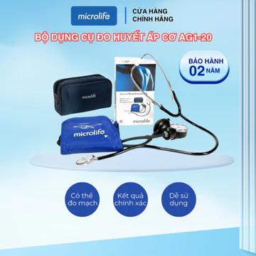 Bộ dụng cụ đo huyết áp cơ Microlife AG1-20 dành cho bác sĩ, y tá kiểm tra huyết áp cho bệnh nhân