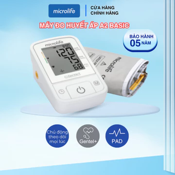 Máy đo huyết áp bắp tay MICROLIFE BP A2 BASIC dễ sử dụng bảo hành 5 năm chính hãng