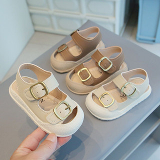 Dép Sandal Mũi Cong Chống Vấp, 2 Quai Dán Ngang Cho Bé Phong Cách Thể Thao