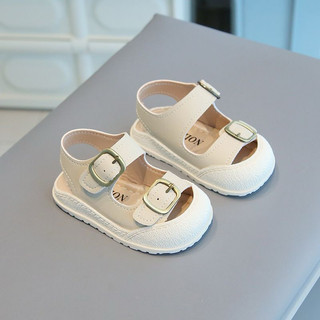 Dép Sandal Mũi Cong Chống Vấp, 2 Quai Dán Ngang Cho Bé Phong Cách Thể Thao