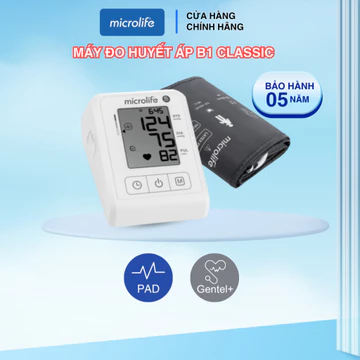 Máy đo huyết áp bắp tay MICROLIFE B1 CLASSIC cảnh báo nguy cơ rối loạn nhịp tim nhờ công nghệ PAD