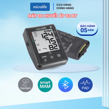 Máy đo huyết áp bắp tay MICROLIFE B3 BT với khả năng kết nối Bluetooth Microlife Connected Health+