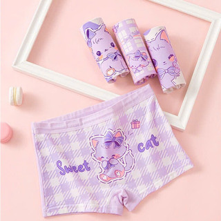 [T31 Hàng mới] Combo 4 quần chip bé gái, quần chíp đùi cho bé chất liệu cotton đáy lót thông nhiều họa tiết ngộ nghĩnh