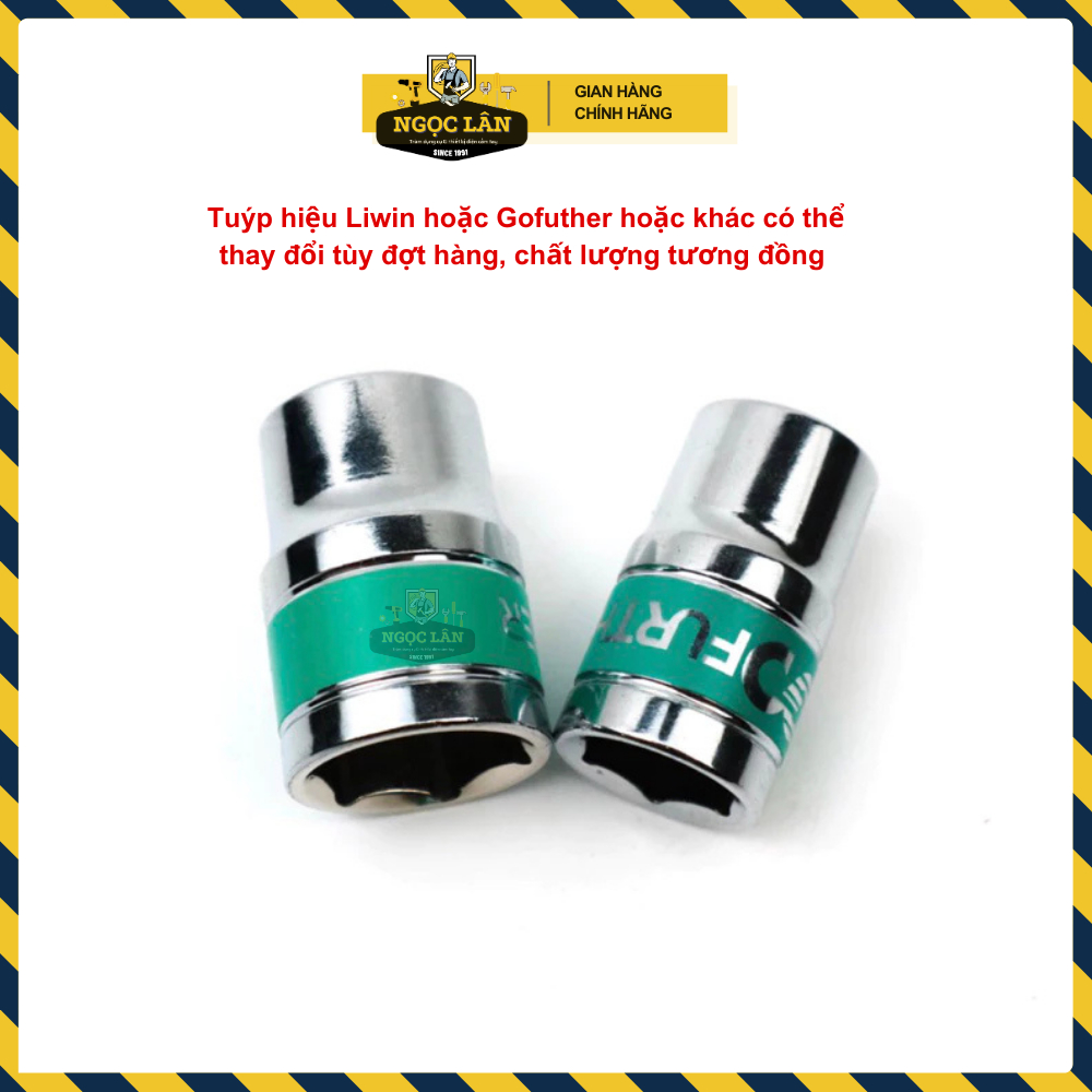 [Tiết kiệm] Combo cần siết chữ T và bộ đầu tuýp 1/2" ngắn 8-19mm