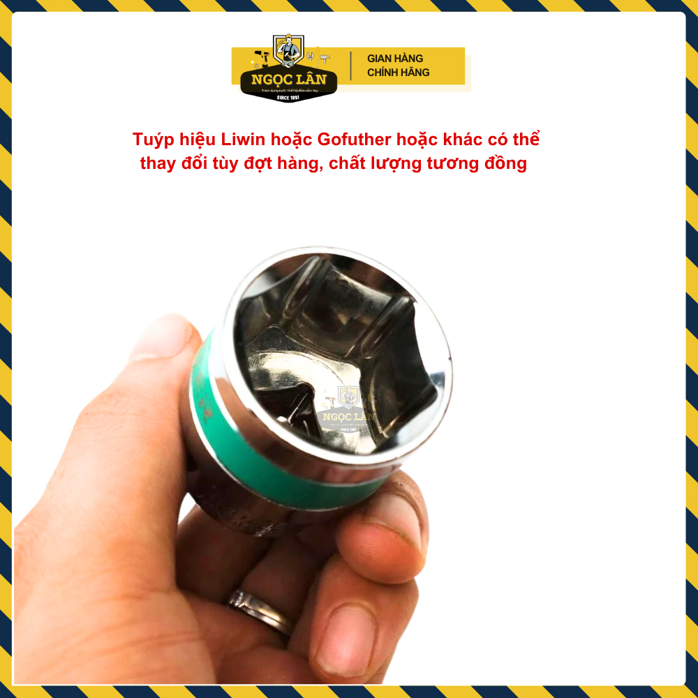 [Tiết kiệm] Combo cần siết chữ T và bộ đầu tuýp 1/2" ngắn 8-19mm