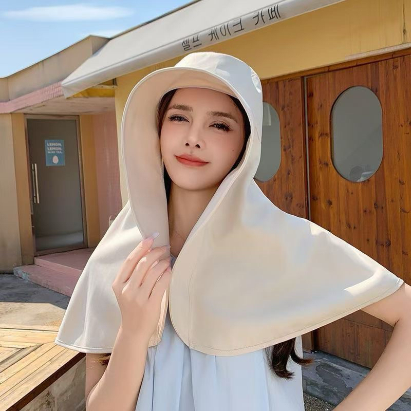 Mũ chống nắng VÀNH RỘNG trùm kín cổ có nút cài chống tia UV UPF 50+ có thể gấp gọn