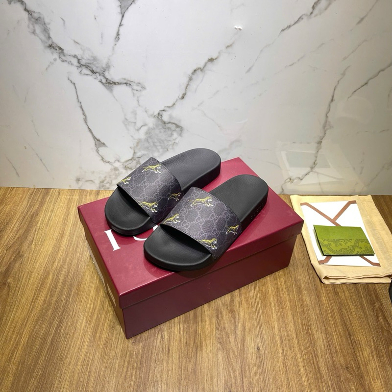 ⚡️[Hight Quality] Dép Lê Quai Ngang Gu11 Superem Slide Tiger - Điểm Nhấn Logo Phối Hổ Bay Cao Cấp Full Box Qccc Hottrend