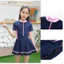 Đồ bơi 1 mảnh kính đáo dành cho bé gái phối dây kéo cực xinh váy có quần trong