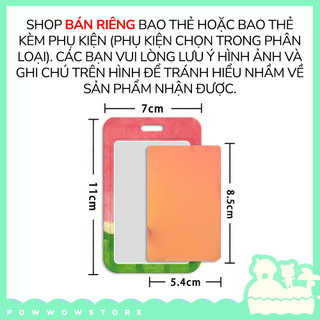 Bao Đựng Thẻ Nhân Viên Nhựa ABS Phong Cách Hoạ Tiết Summer Mùa Hè Melon Dưa Hấu Trái Cây Tươi Mát