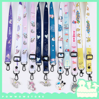 Dây Đeo Quai Chéo Vải Canvas 120cm x 2cm Phong Cách Hoạ Tiết Nhân Vật Hoạt Hình Anime Manga Đáng Yêu Cute Gấu Voi Dumbo